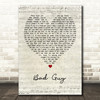 Billie Eilish Bad Guy Script Heart Decorative Wall Art Gift Song Lyric Print