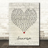 Norah Jones Sunrise Script Heart Decorative Wall Art Gift Song Lyric Print