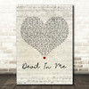 Halsey Devil In Me Script Heart Decorative Wall Art Gift Song Lyric Print