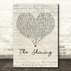 James The Shining Script Heart Decorative Wall Art Gift Song Lyric Print
