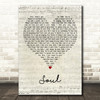 Lee Brice Soul Script Heart Decorative Wall Art Gift Song Lyric Print