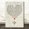 Sing Street Up Script Heart Decorative Wall Art Gift Song Lyric Print