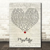 INXS Mystify Script Heart Decorative Wall Art Gift Song Lyric Print