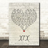 Slipknot XIX Script Heart Decorative Wall Art Gift Song Lyric Print