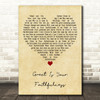 Life Worship featuring Eby Corydon & Matt Hooper Great Is Your Faithfulness Vintage Heart Song Lyric Print