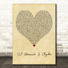 JAY-Z Featuring Beyoncé 03 Bonnie & Clyde Vintage Heart Decorative Wall Art Gift Song Lyric Print