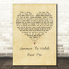 Ella Fitzgerald Someone To Watch Over Me Vintage Heart Decorative Wall Art Gift Song Lyric Print
