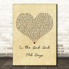 The Foundations In the Bad Bad Old Days Vintage Heart Decorative Wall Art Gift Song Lyric Print