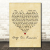 The Spencer Davis Group Keep On Runnin' Vintage Heart Decorative Wall Art Gift Song Lyric Print