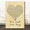 The Beautiful South One Last Love Song Vintage Heart Decorative Wall Art Gift Song Lyric Print