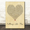 Blonde & Craig David Nothing Like This Vintage Heart Decorative Wall Art Gift Song Lyric Print