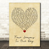 Crowded House Four Seasons In One Day Vintage Heart Decorative Wall Art Gift Song Lyric Print
