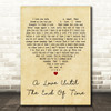 Plácido Domingo A Love Until The End Of Time Vintage Heart Decorative Gift Song Lyric Print