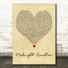 The Rolling Stones Midnight Rambler Vintage Heart Decorative Wall Art Gift Song Lyric Print