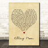 Echo And The Bunnymen Killing Moon Vintage Heart Decorative Wall Art Gift Song Lyric Print