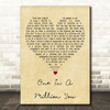 Larry Graham One In A Million You Vintage Heart Decorative Wall Art Gift Song Lyric Print