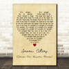 Solarstone Seven Cities (Armin Van Buuren Remix) Vintage Heart Wall Art Song Lyric Print