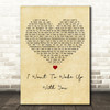 Boris Gardiner I Want To Wake Up With You Vintage Heart Decorative Gift Song Lyric Print