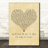 Gabrielle Don't Need The Sun To Shine (To Make Me Smile) Vintage Heart Song Lyric Print