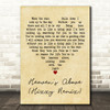 Adam Harris Heaven's Above (Hixxy Remix) Vintage Heart Decorative Gift Song Lyric Print