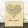 The Steve Miller Band The Joker Vintage Heart Decorative Wall Art Gift Song Lyric Print