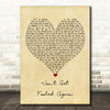 The Who Won't Get Fooled Again Vintage Heart Decorative Wall Art Gift Song Lyric Print