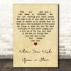 Cliff Edwards When You Wish Upon a Star Vintage Heart Decorative Gift Song Lyric Print