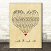Arctic Monkeys Suck It And See Vintage Heart Decorative Wall Art Gift Song Lyric Print