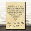 LMC vs. U2 Take Me to the Clouds Above Vintage Heart Decorative Gift Song Lyric Print
