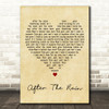 Shirley Bassey After The Rain Vintage Heart Decorative Wall Art Gift Song Lyric Print