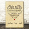 Status Quo Whatever You Want Vintage Heart Decorative Wall Art Gift Song Lyric Print