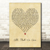 Blue October All That We Are Vintage Heart Decorative Wall Art Gift Song Lyric Print