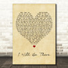 Eric Clapton I Will Be There Vintage Heart Decorative Wall Art Gift Song Lyric Print