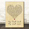 Bill Kenny My First And My Last Love Vintage Heart Decorative Gift Song Lyric Print