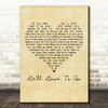 Jim Reeves He'll Have To Go Vintage Heart Decorative Wall Art Gift Song Lyric Print