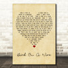 Katey Sagal Bird On A Wire Vintage Heart Decorative Wall Art Gift Song Lyric Print