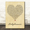 Peter Gabriel Sledgehammer Vintage Heart Decorative Wall Art Gift Song Lyric Print