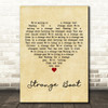The Waterboys Strange Boat Vintage Heart Decorative Wall Art Gift Song Lyric Print