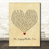 U2 The Unforgettable Fire Vintage Heart Decorative Wall Art Gift Song Lyric Print