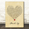 Rick Springfield Stand Up Vintage Heart Decorative Wall Art Gift Song Lyric Print