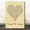 John Mayer Carry Me Away Vintage Heart Decorative Wall Art Gift Song Lyric Print