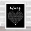 Randy Crawford Almaz Black Heart Song Lyric Quote Print