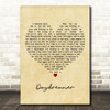 David Cassidy Daydreamer Vintage Heart Decorative Wall Art Gift Song Lyric Print