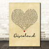 Gerry Cinnamon Discoland Vintage Heart Decorative Wall Art Gift Song Lyric Print