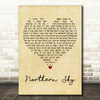 Nick Drake Northern Sky Vintage Heart Decorative Wall Art Gift Song Lyric Print