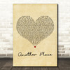 Bastille Another Place Vintage Heart Decorative Wall Art Gift Song Lyric Print