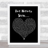 RZA feat. Xavier Naidoo I've Never Seen Black Heart Song Lyric Quote Print