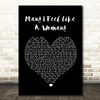 Shania Twain Man I Feel Like A Woman Black Heart Song Lyric Quote Print