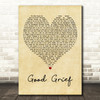 Bastille Good Grief Vintage Heart Decorative Wall Art Gift Song Lyric Print