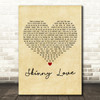 Birdy Skinny Love Vintage Heart Decorative Wall Art Gift Song Lyric Print